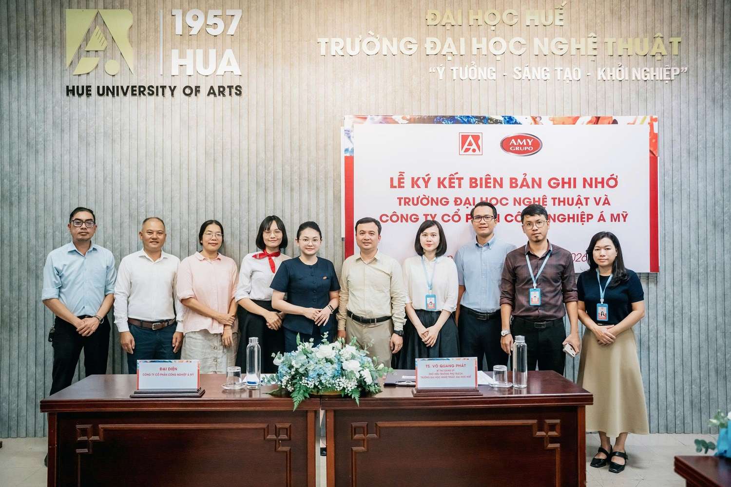 AMY GRUPO và Trường Đại học Nghệ thuật, Đại học Huế ký kết hợp tác: Ươm mầm tài năng thiết kế, nâng tầm không gian sống
