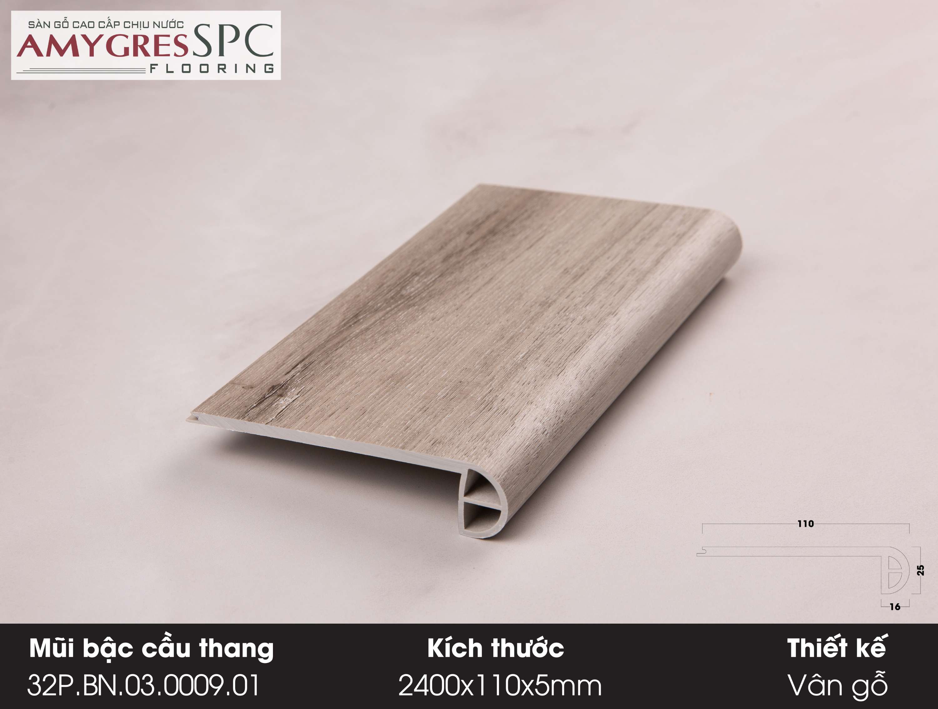 Mũi bậc cầu thang 32.P.BN.03.0009.01 Mũi bậc cầu thang 32.P.BN.03.0009.01