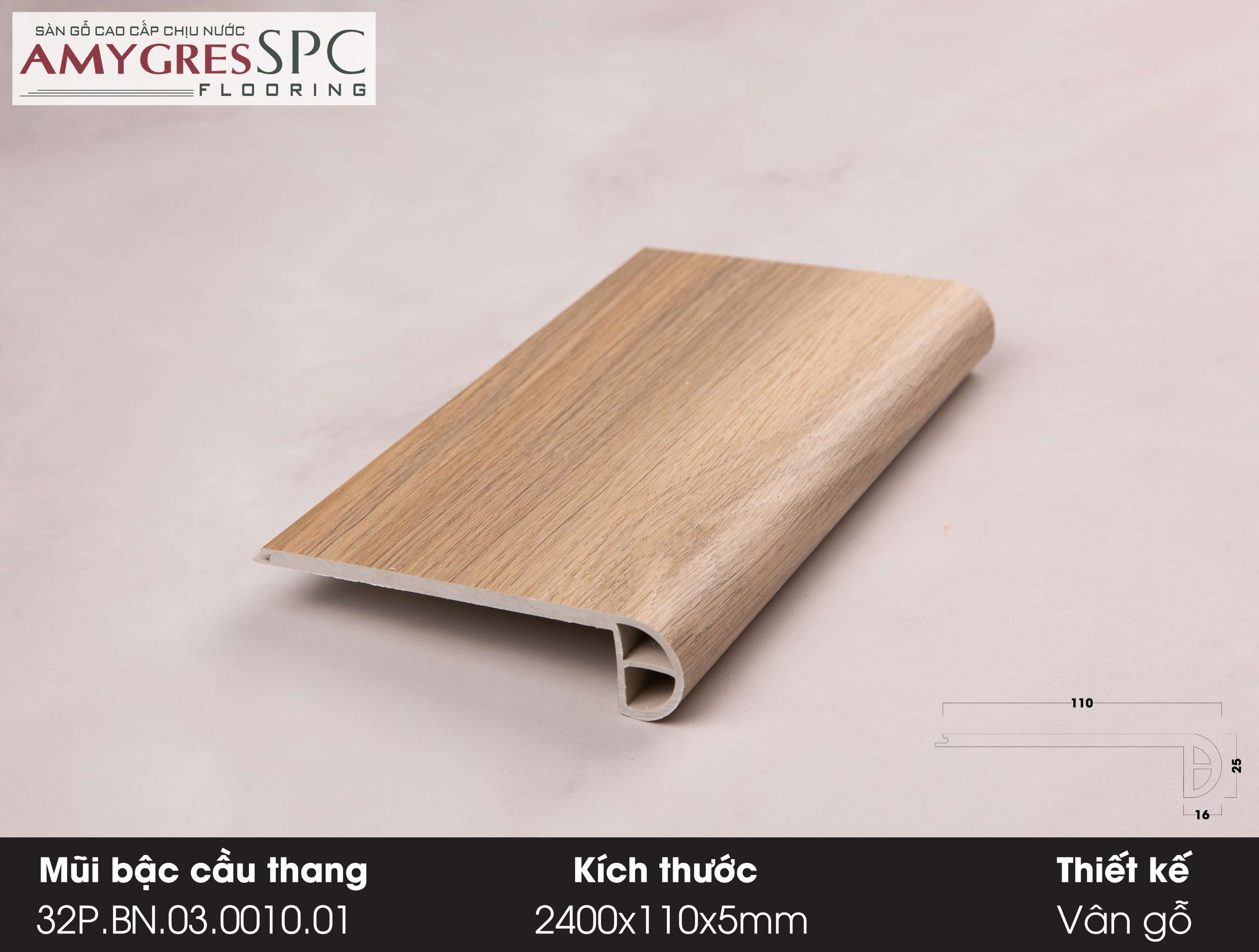 Mũi bậc cầu thang 32.P.BN.03.0010.01 Mũi bậc cầu thang 32.P.BN.03.0010.01