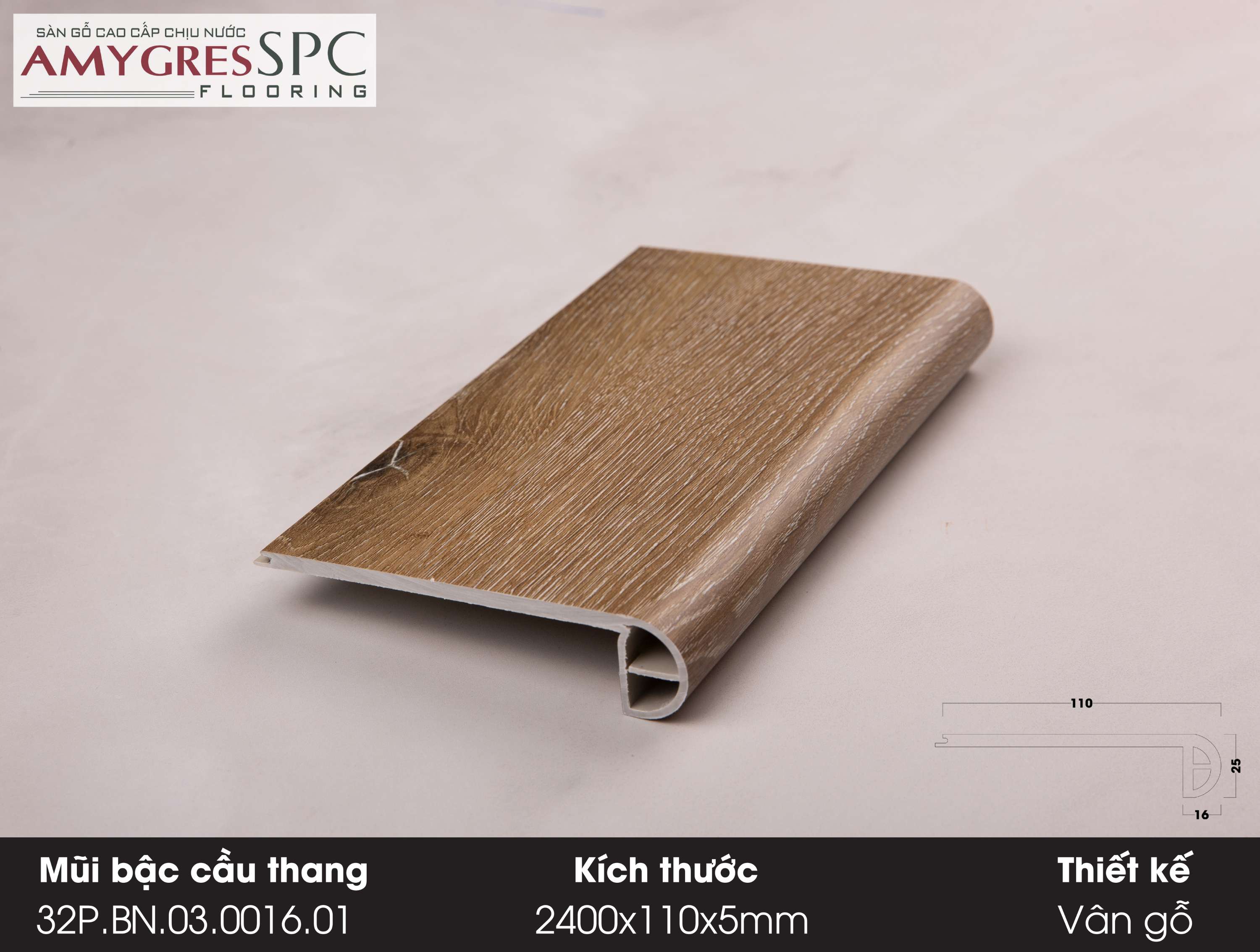 Mũi bậc cầu thang 32.P.BN.03.0016.01 Mũi bậc cầu thang 32.P.BN.03.0016.01