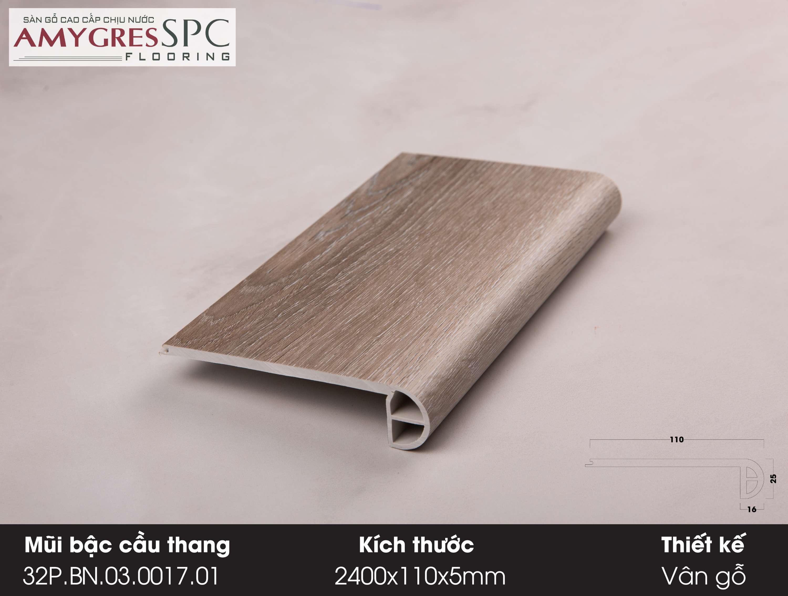 Mũi bậc cầu thang 32.P.BN.03.0017.01 Mũi bậc cầu thang 32.P.BN.03.0017.01