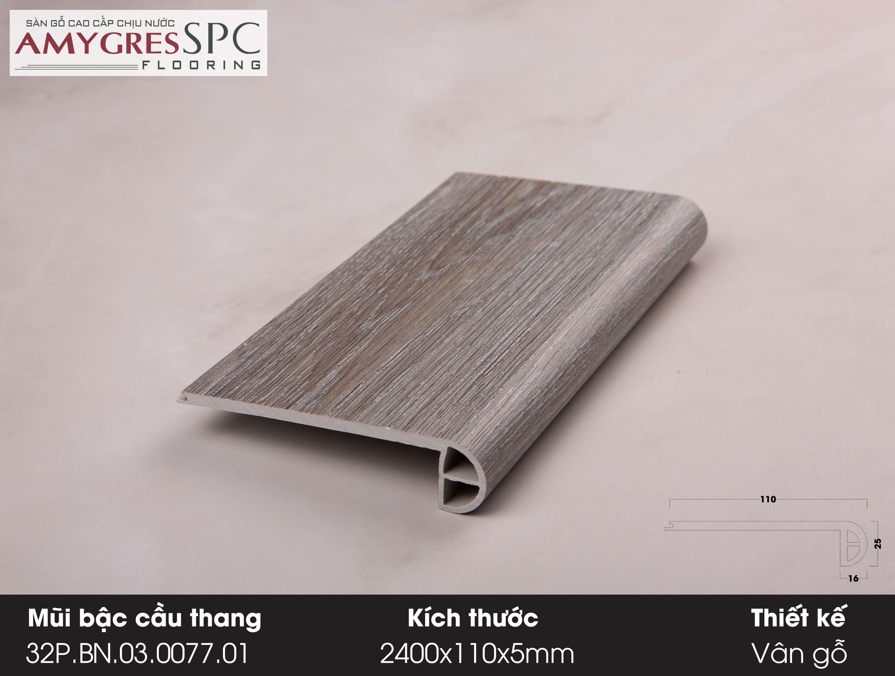 Mũi bậc cầu thang 32.P.BN.03.0077.01 Mũi bậc cầu thang 32.P.BN.03.0077.01